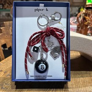Piper K 8 Ball and Die Bag Charm & Keychain